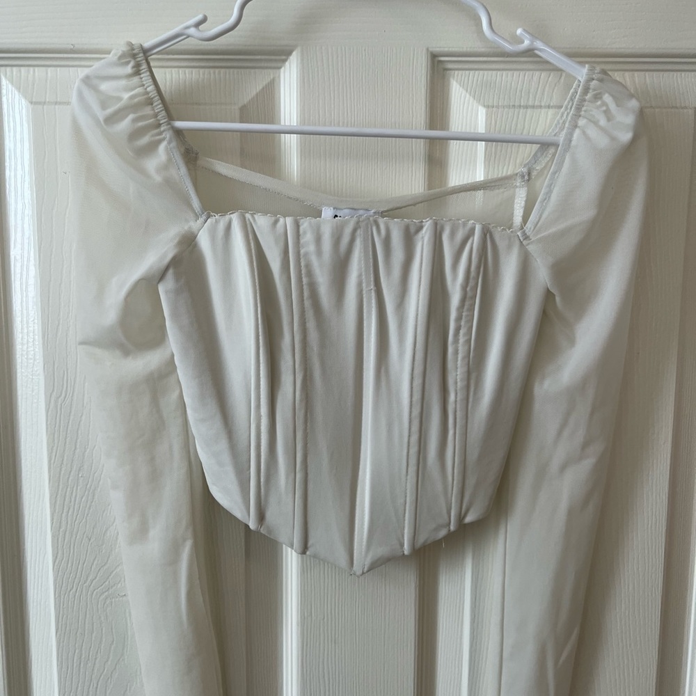Princess Polly White Corset Long Sleeve